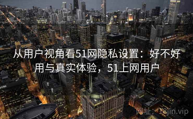 从用户视角看51网隐私设置：好不好用与真实体验，51上网用户
