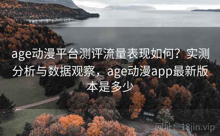 age动漫平台测评流量表现如何？实测分析与数据观察，age动漫app最新版本是多少