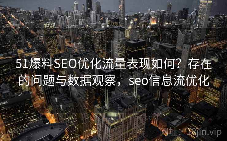 51爆料SEO优化流量表现如何？存在的问题与数据观察，seo信息流优化