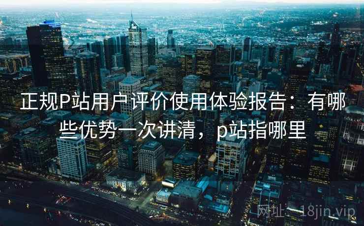 正规P站用户评价使用体验报告：有哪些优势一次讲清，p站指哪里