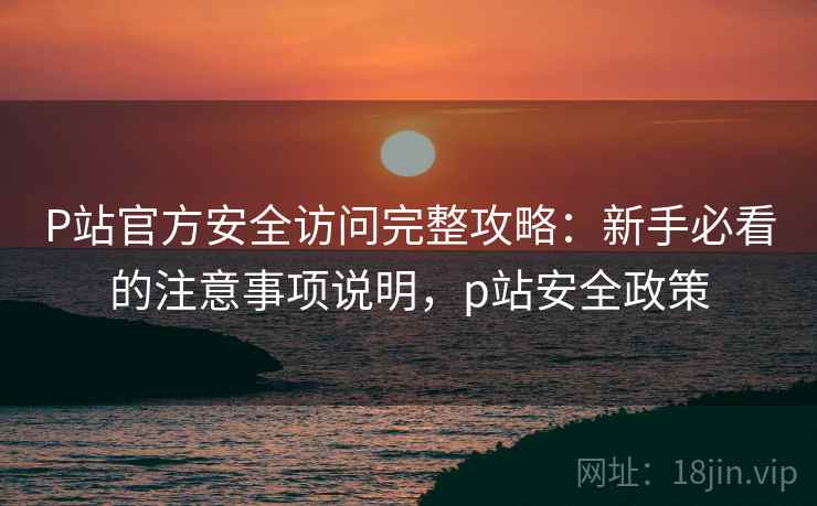 P站官方安全访问完整攻略：新手必看的注意事项说明，p站安全政策