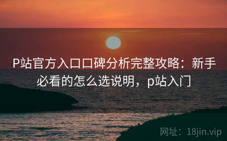 P站官方入口口碑分析完整攻略：新手必看的怎么选说明，p站入门