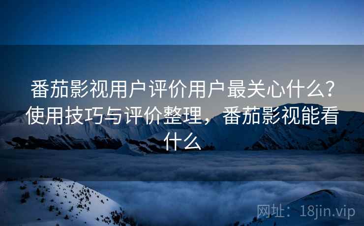 番茄影视用户评价用户最关心什么？使用技巧与评价整理，番茄影视能看什么