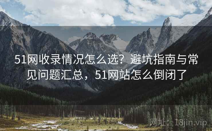 51网收录情况怎么选？避坑指南与常见问题汇总，51网站怎么倒闭了