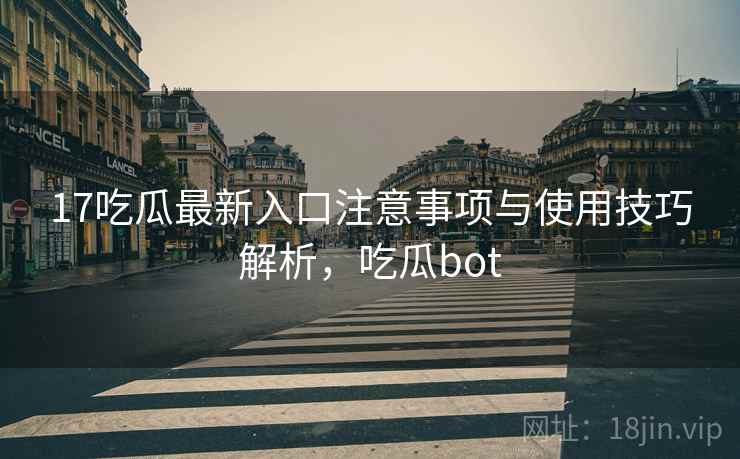 17吃瓜最新入口注意事项与使用技巧解析，吃瓜bot